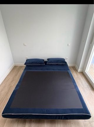 Sofá Cama Azul Terciopelo Maison du Monde