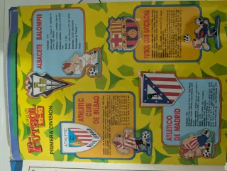 Álbum cromos fútbol Liga 92/93. Álbum completado.