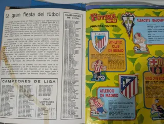 Álbum cromos fútbol Liga 92/93. Álbum completado.
