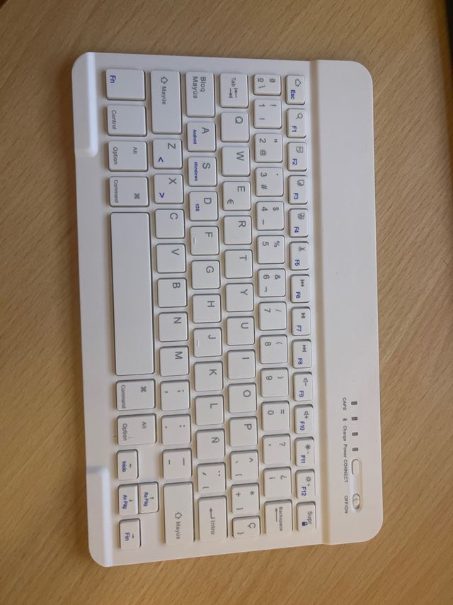 Teclado Bluetooth Blanco para Tablet