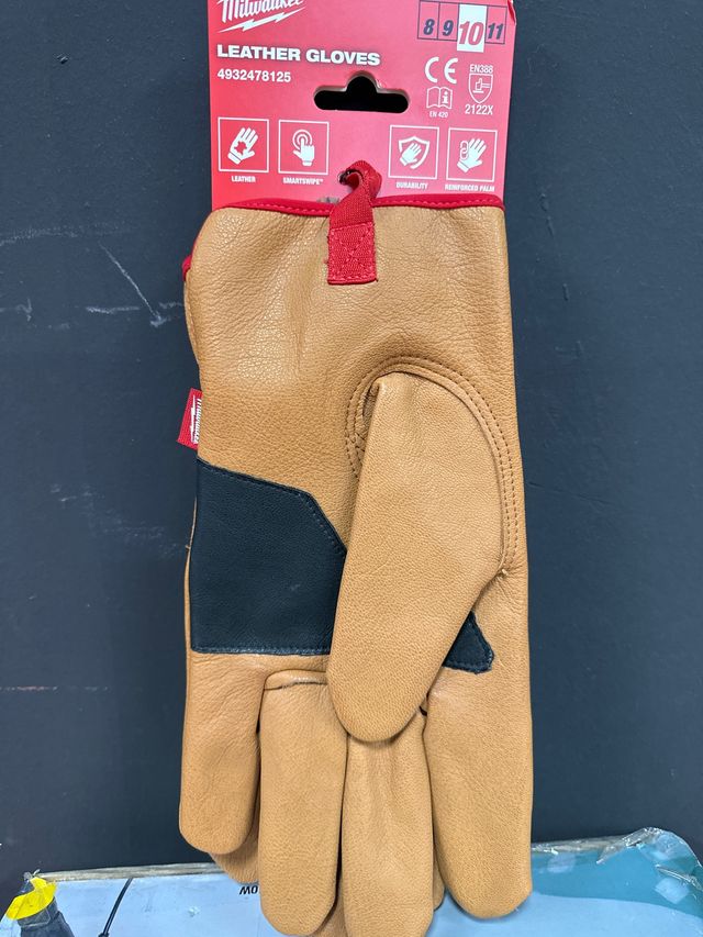 Guantes de Piel Milwaukee Talla 10