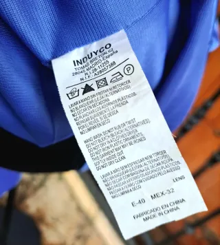 Vestido fiesta azul con plisados "Antea"Talla L/40