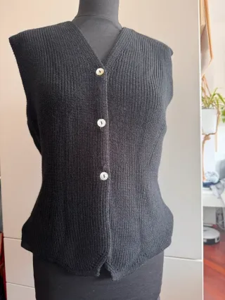 Gilet donna nero vintage
