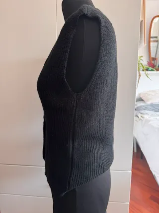 Gilet donna nero vintage
