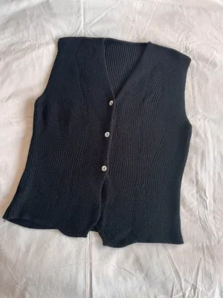 Gilet donna nero vintage