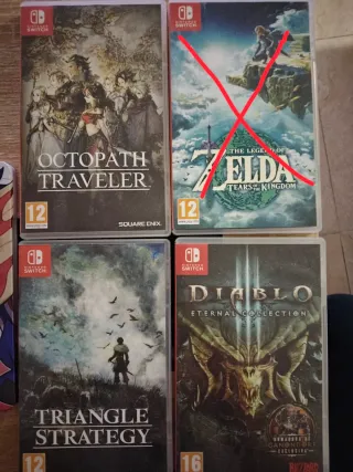 3 Juegos Nintendo Switch RPG + Caja Metálica Pokém