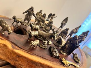 Belén Navideño Bronce 26 figuras