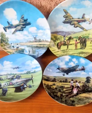 4 Piatti Royal Doulton da Collezione 20cm