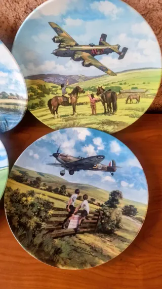 4 Piatti Royal Doulton da Collezione 20cm