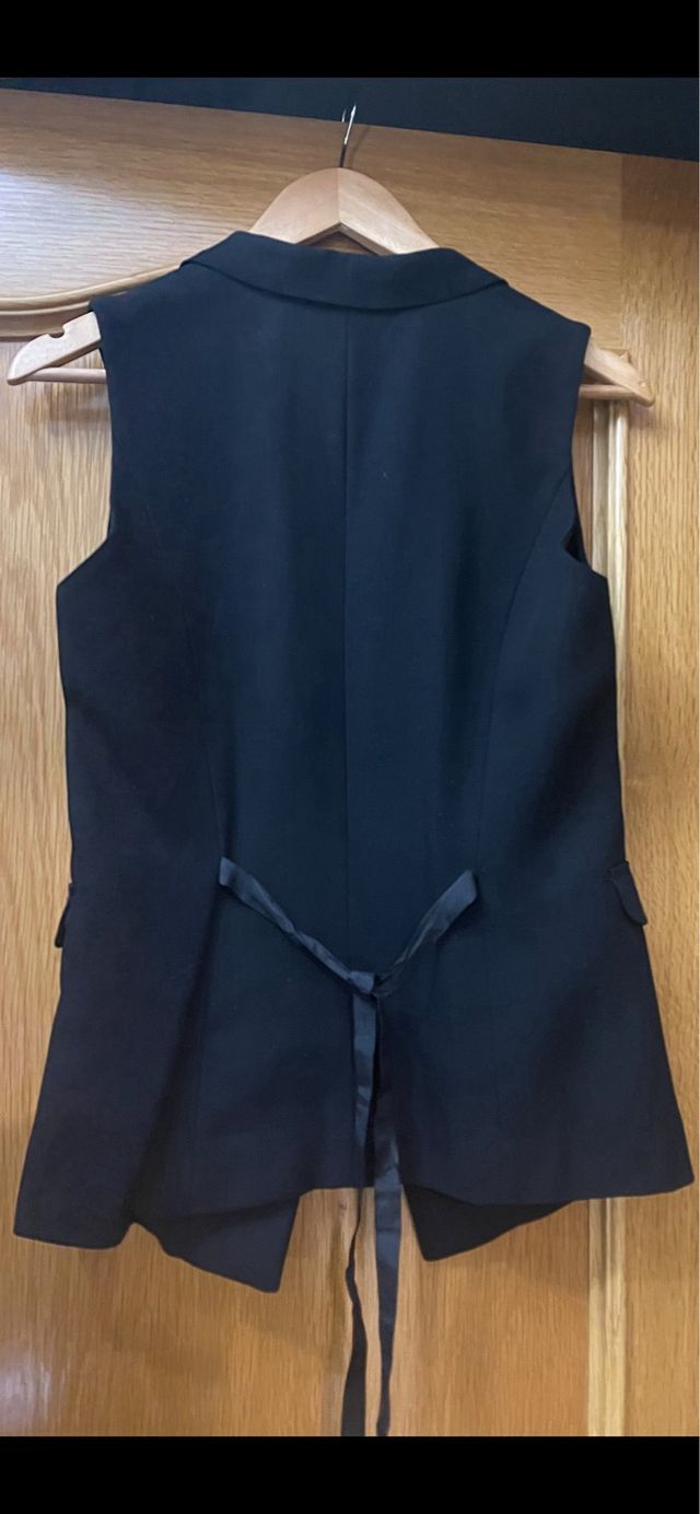 Chaleco Massimo Dutti Negro