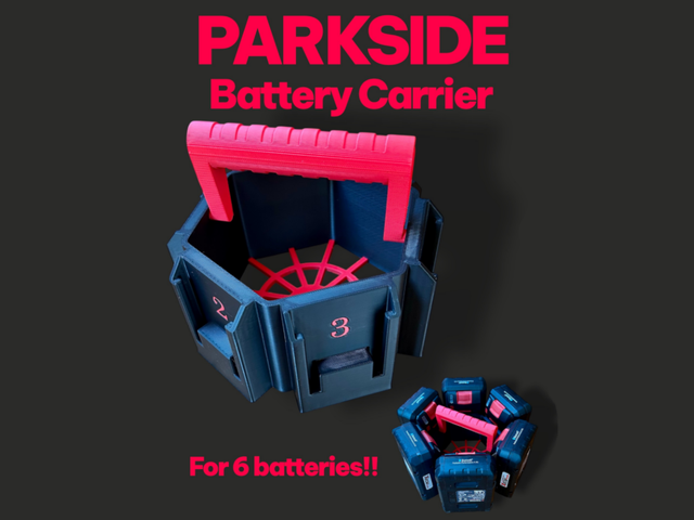 Soporte Baterías Parkside 20V