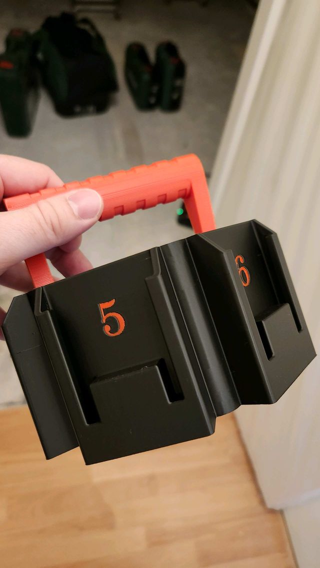 Soporte Baterías Parkside 20V