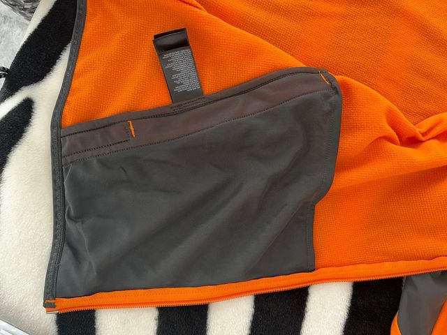 The North Face Sudadera Naranja Gris Talla XL