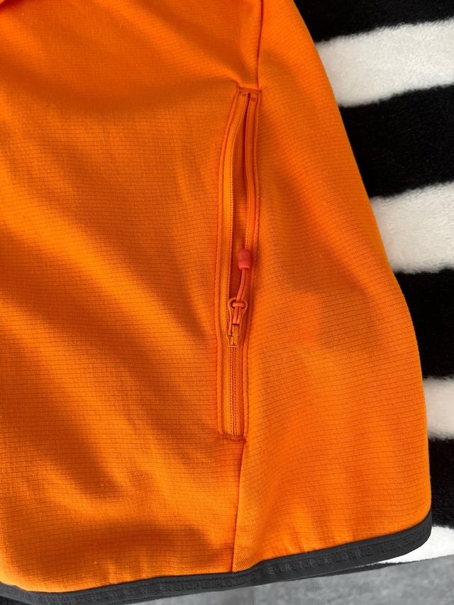 The North Face Sudadera Naranja Gris Talla XL