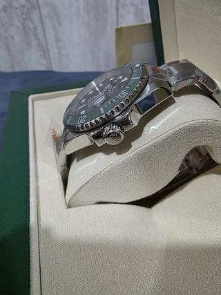 Reloj Rolex Automático Verde y Plateado