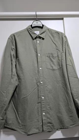 Camicia H&M Verde Militare XL