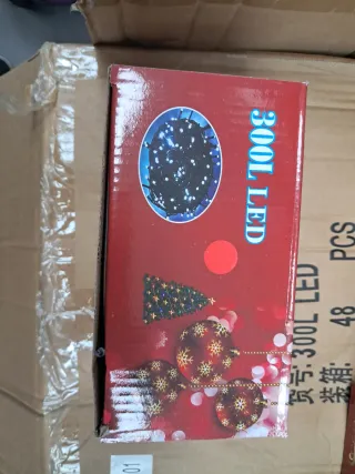 Catena luminosa 300 LED luce rossa