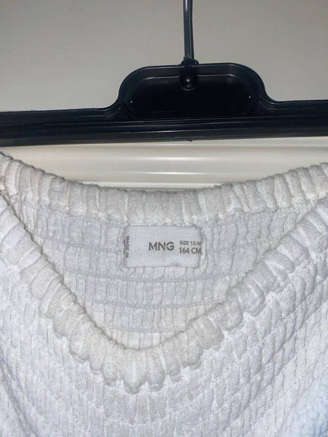 Falda corta Mango blanca