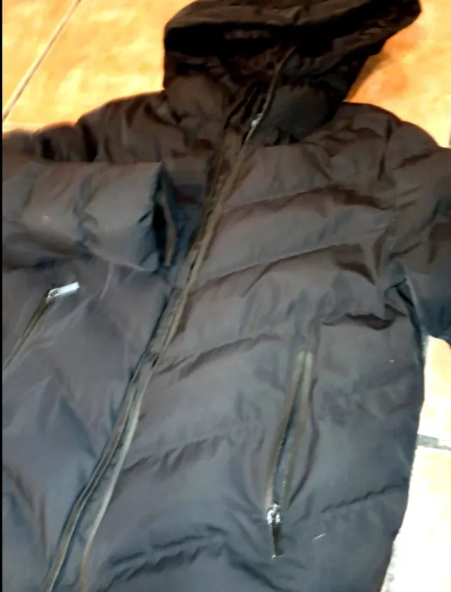 Chaqueta acolchada negra Zara