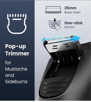 Máquina de barbear elétrica 2 em 1