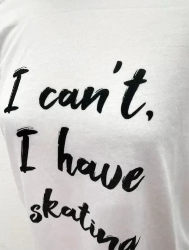 Camiseta I can't, I have skating Talla M