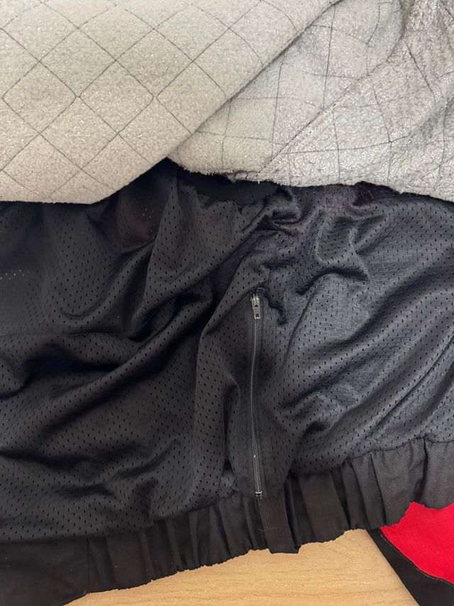 Chaqueta Moto AXO Roja Negra Gris