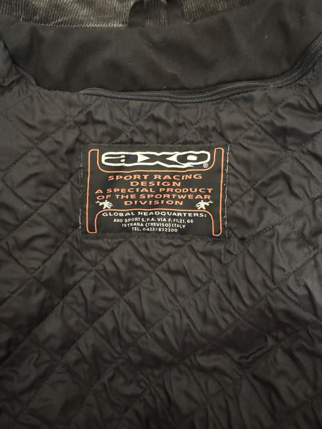 Chaqueta Moto AXO Roja Negra Gris