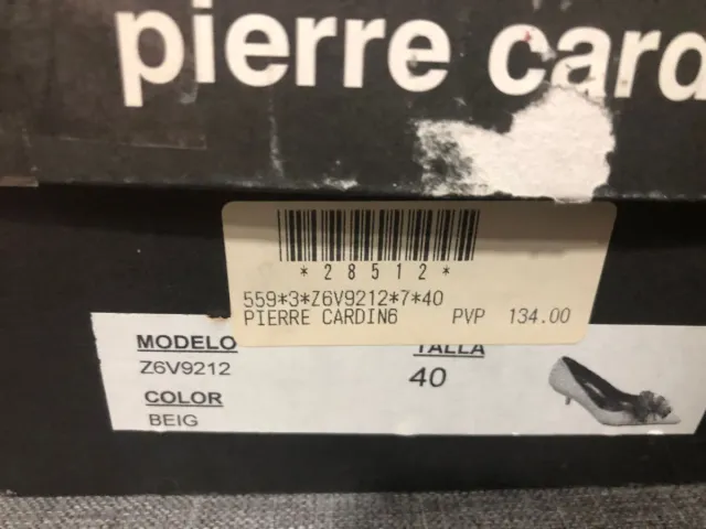 Zapatos Pierre Cardin Talla 40 Beige
