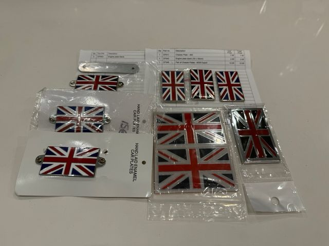 Placas Coches ingleses antiguos