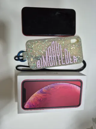 iPhone XR Rosso + Custodia