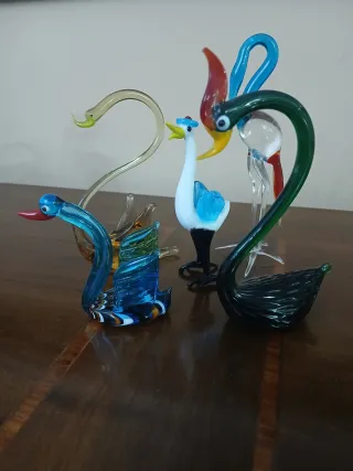 Set 4 Animali Murano Vintage Vetro