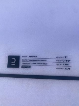 Tabla de surf Fish OLAIAN 6,1” 42,7l