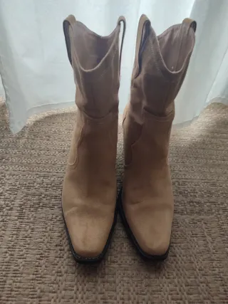 Botines cowboy Lefties beige talla 40