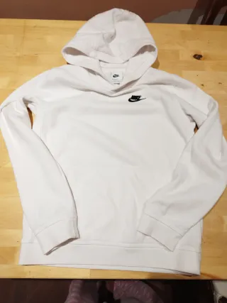 Sudadera Nike Niñ@ Blanca con Capucha t.147-158 cm