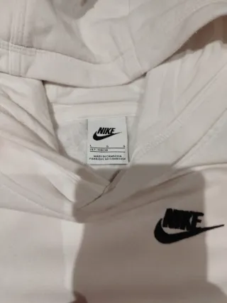 Sudadera Nike Niñ@ Blanca con Capucha t.147-158 cm