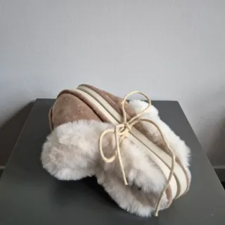 Pantofole imbottite con pelliccia