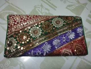 Bolso de mano/cartera multicolor,30 x 18 cm