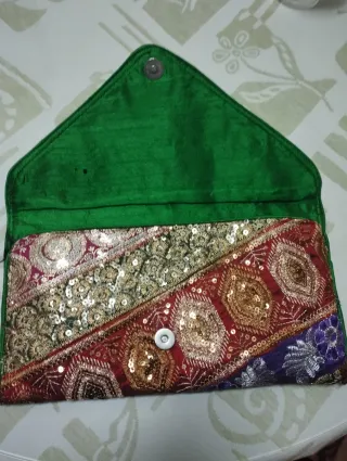 Bolso de mano/cartera multicolor,30 x 18 cm