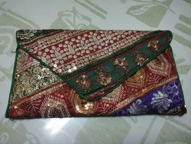 Bolso de mano/cartera multicolor,30 x 18 cm