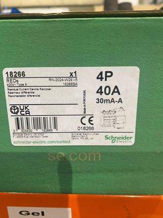 Interruptor Diferencial Schneider 40A Clase A