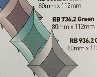 Vidrio biselado verde