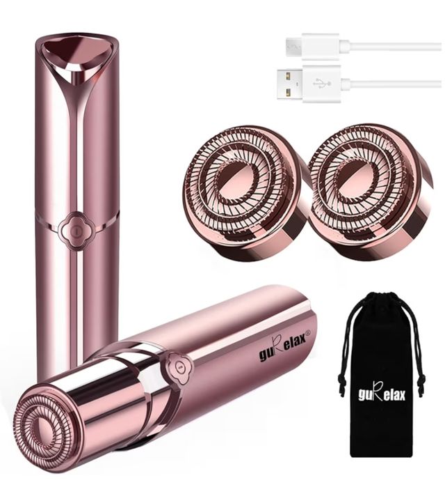 Depiladora Facial Gu Relax Rosa/Dorado
