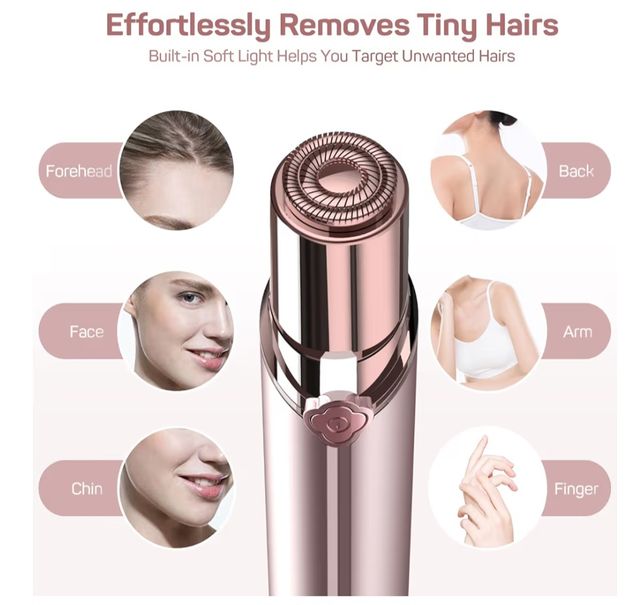 Depiladora Facial Gu Relax Rosa/Dorado