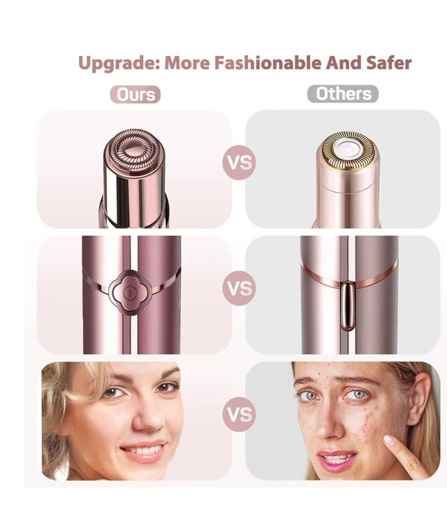 Depiladora Facial Gu Relax Rosa/Dorado