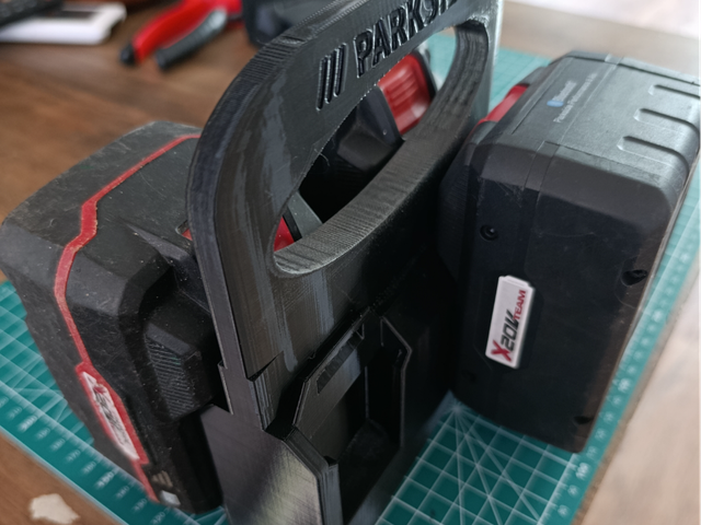 Soporte Baterías Parkside 20V