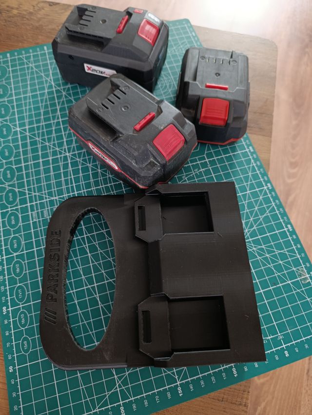 Soporte Baterías Parkside 20V