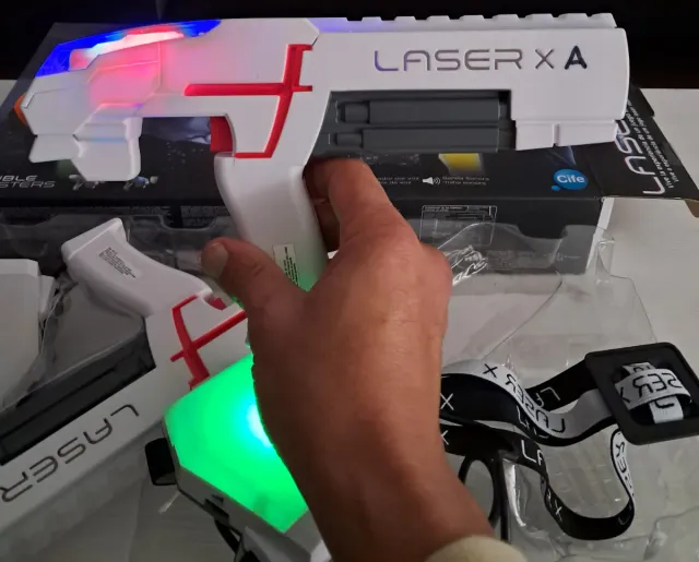 Pistolas Láser X Doble Blaster