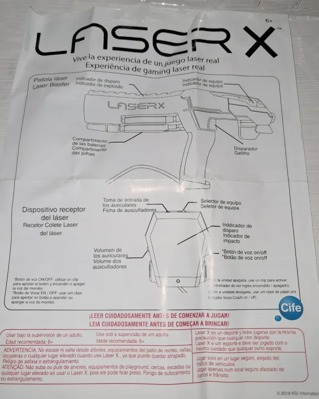 Pistolas Láser X Doble Blaster