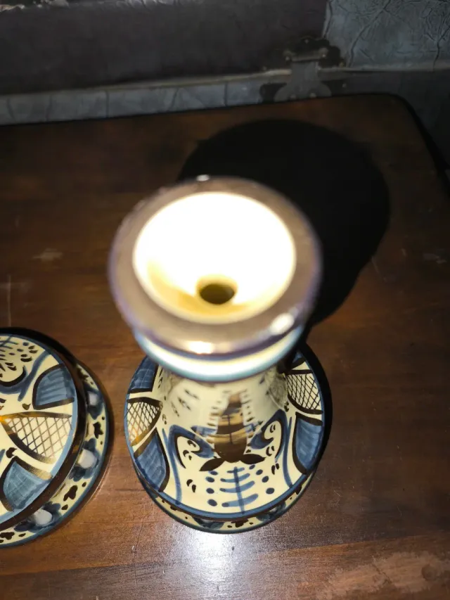 Cerâmica vintage Manises 2 peças