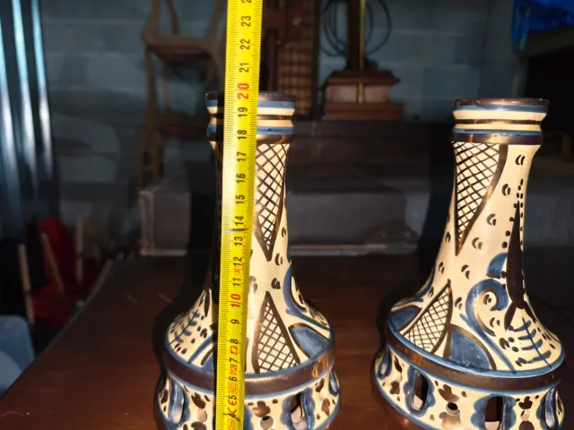 Cerâmica vintage Manises 2 peças